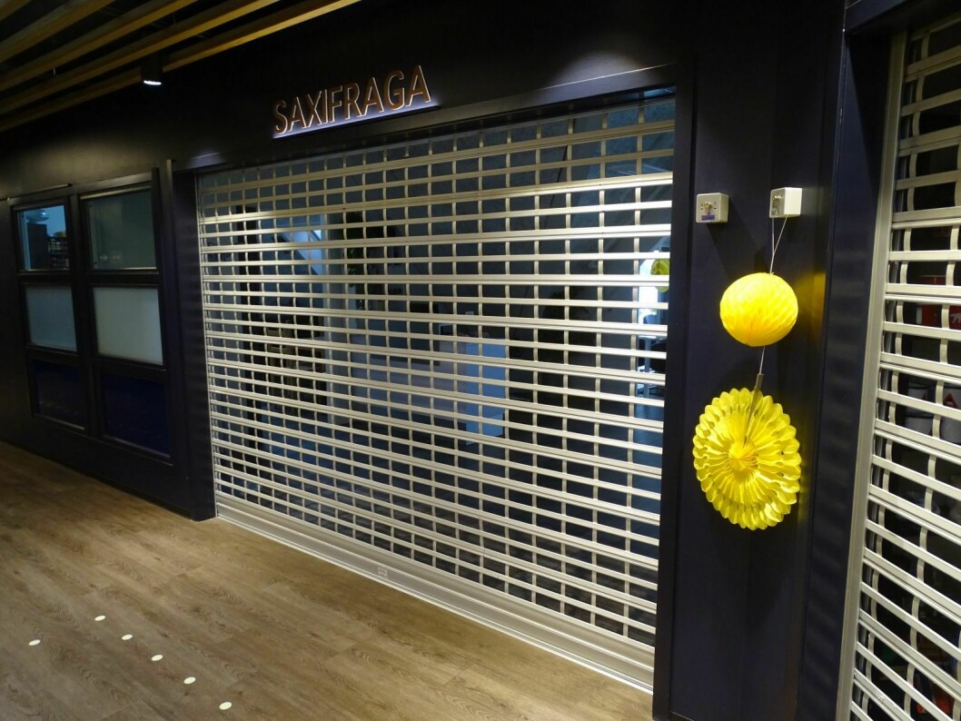 PÅLAGT: Saxifraga i Lompensenteret har vært pålagt stengt som følge av korona-krisen siden 12.  mars.