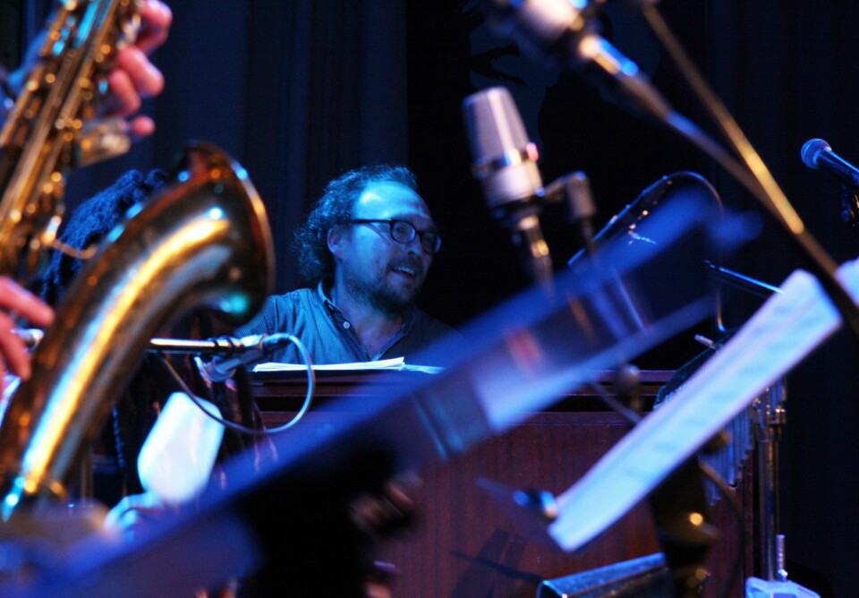 Bugge Wesseltoft under konserten fredag kveld. Bugge Wesseltoft under konserten fredag kveld.