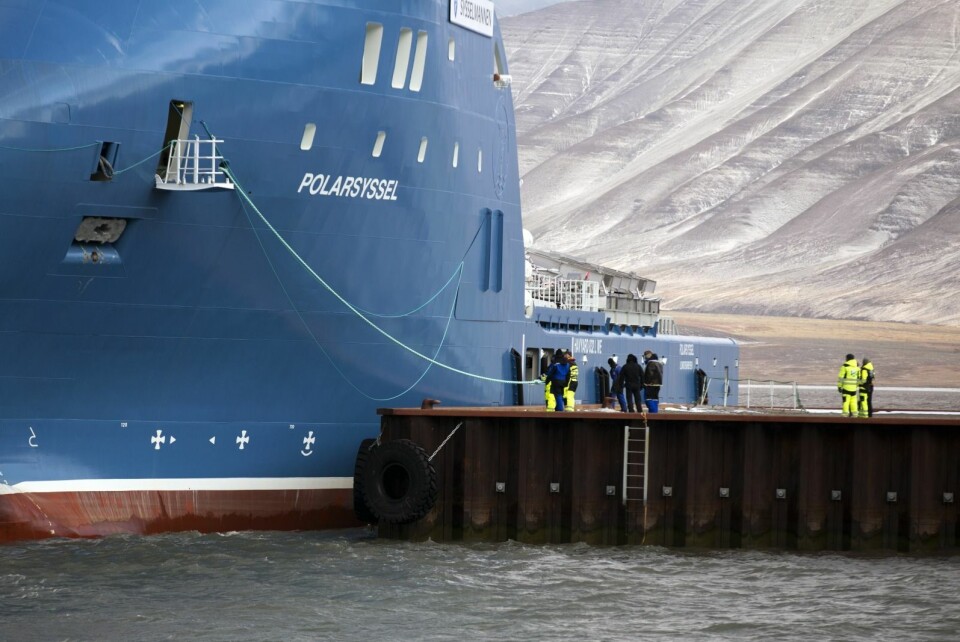 «Polarsyssel» la til kai torsdag ettermiddag.