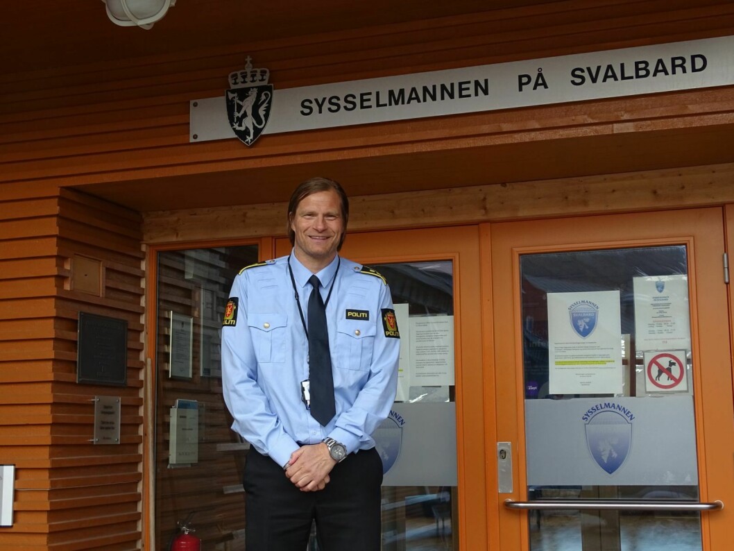 POLITI-LEDER: Sysselmannsoverbetjent Bjørn Pedersen er oppvokst i Longyearbyen.