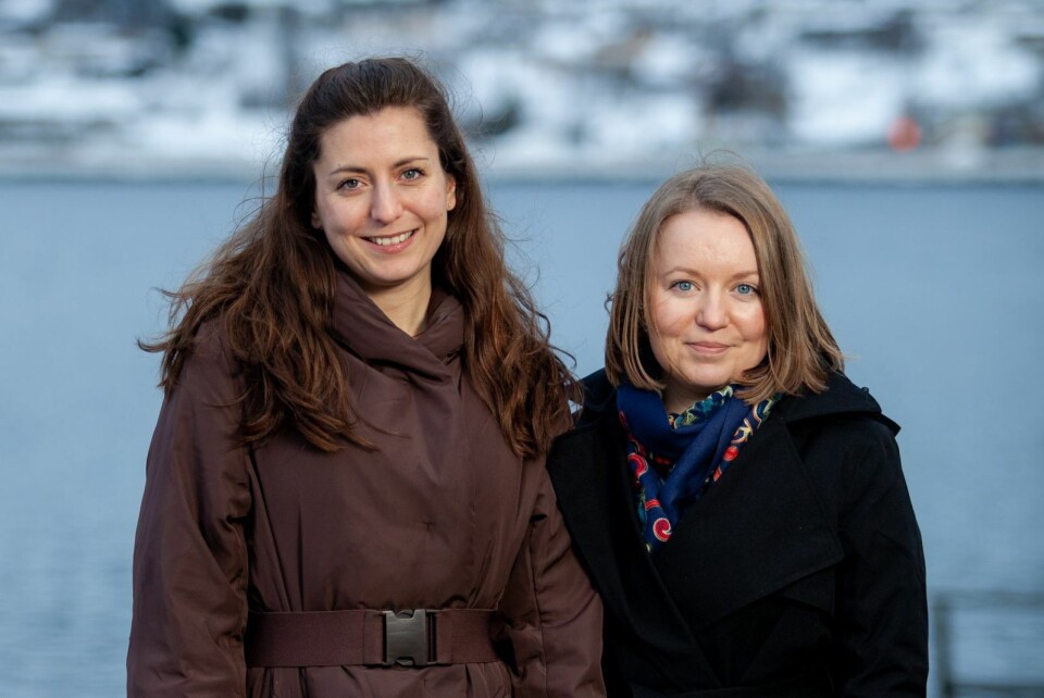 Ida Folkestad Soltvedt (t.v.) og Therese Rist, Senter for hav og Arktis.