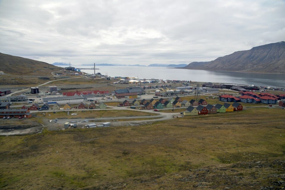 Iselin Nybø i Longyearbyen. Iselin Nybø i Longyearbyen.
