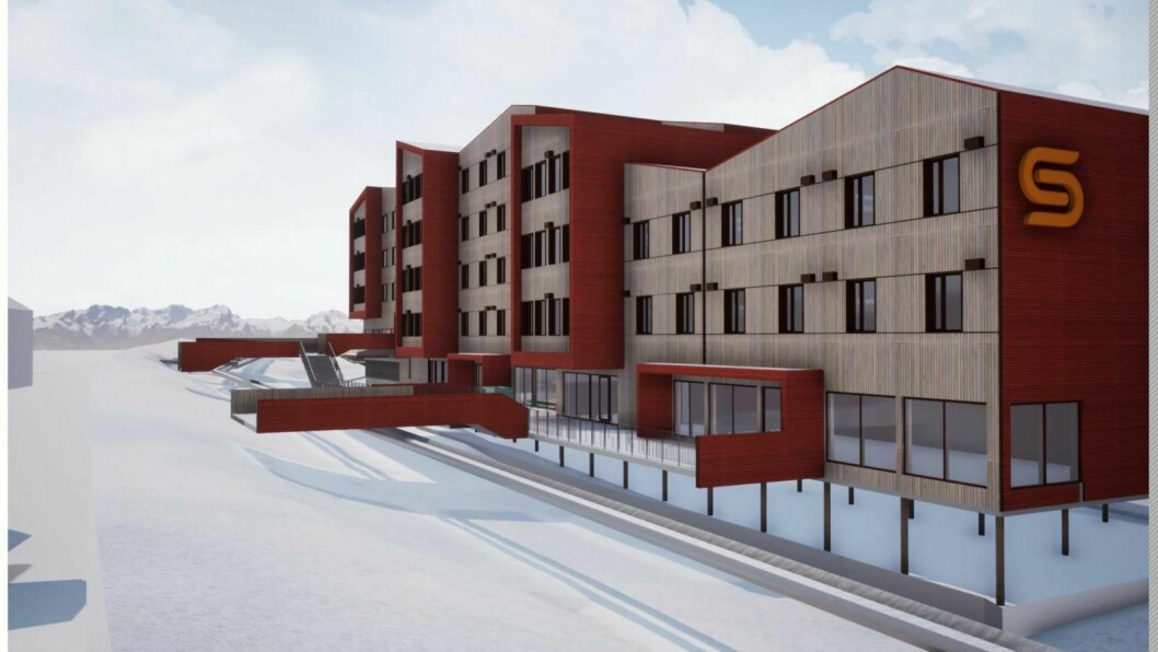 FASADE: Slik blir studentboligene på Elvesletta nord når de står ferdig til studiestart 2021.