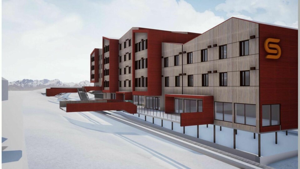FASADE: Slik blir studentboligene på Elvesletta nord når de står ferdig til studiestart 2021.