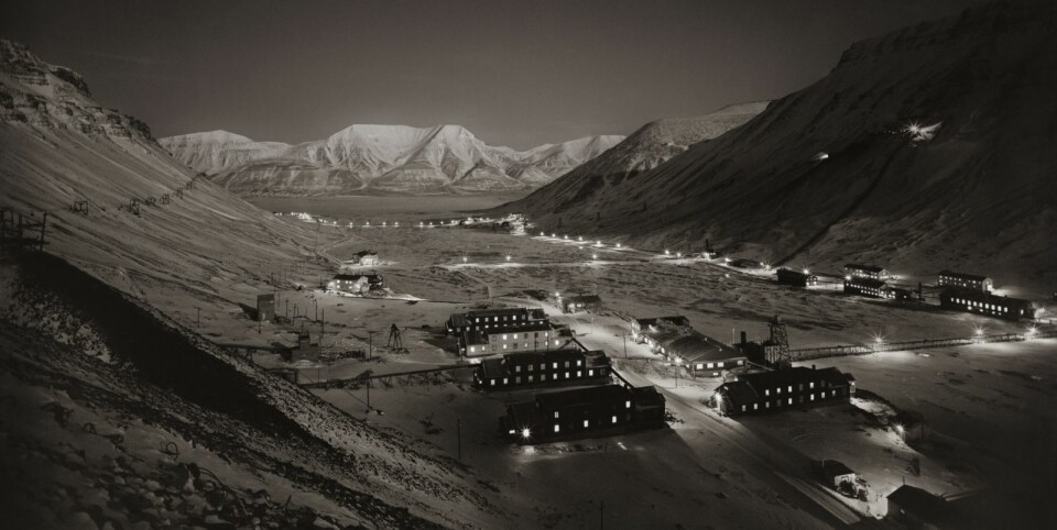 HISTORIE: Longyearbyen 1955. HISTORIE: Longyearbyen 1955.