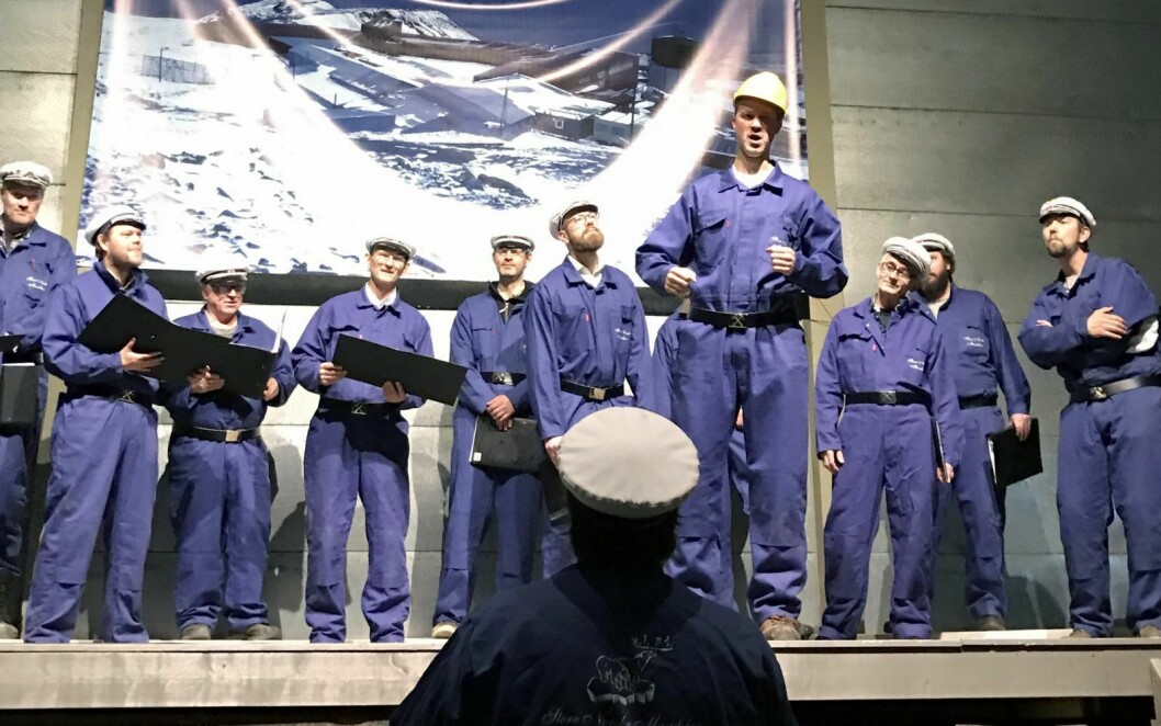 FESTIVALKONSERT: Store Norske Mandskor holder konsert i Gruve 3 under Svalbard Korfestival i månedskiftet oktober/november.