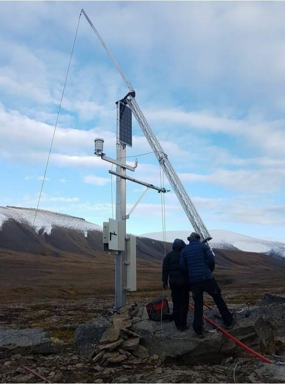 Værstasjon i Istjørndalen. Værstasjon i Istjørndalen.