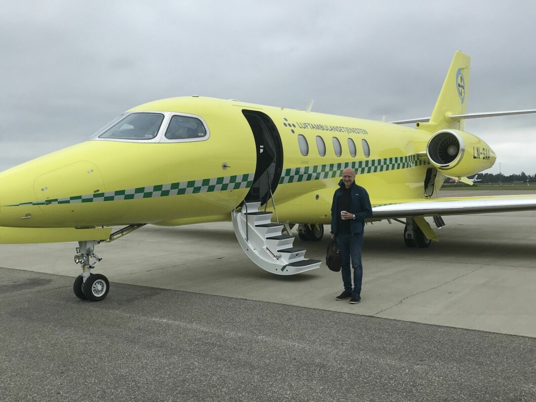 KORTERE REISETID: Med et ambulansejetfly blir reisetiden til fastlandet halvannen time, mot to timer og 20 minutter med propellfly. KORTERE REISETID: Med et ambulansejetfly blir reisetiden til fastlandet halvannen time, mot to timer og 20 minutter med propellfly.