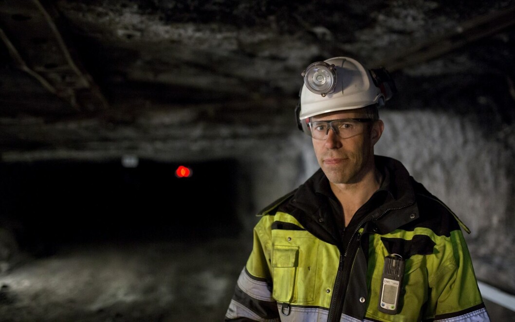 Gruvesjef i Gruve 7, Per Nilssen. Gruvesjef i Gruve 7, Per Nilssen.
