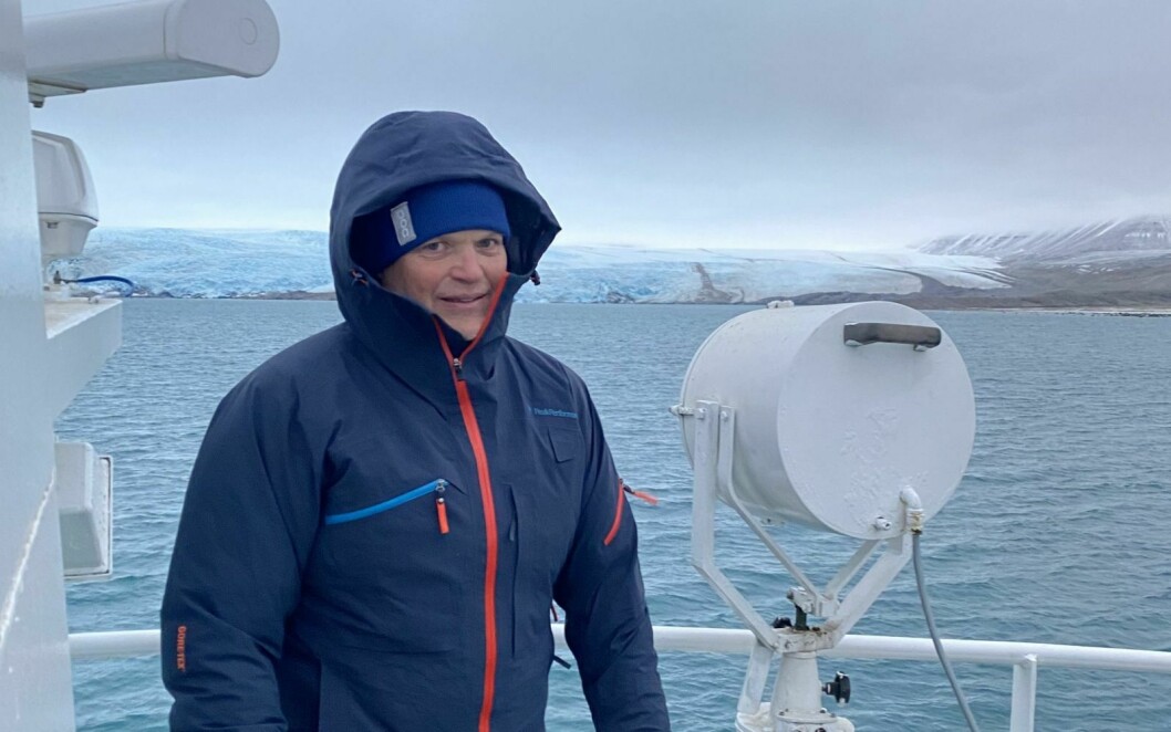Kenneth Larsen er ansatt som salgs- og markedsdirektør i Hurtigruten Svalbard. Her fra en tur til Pyramiden forrige helg.
