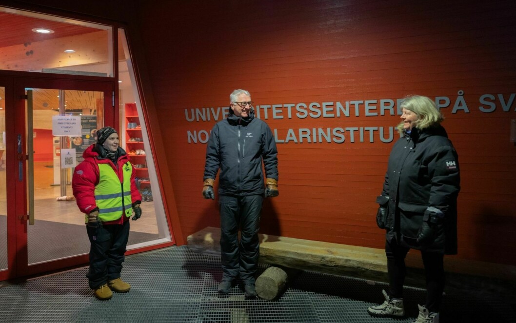 Det blir Svalbardseminar i år også. Fra venstre: Sofia Mercadal, Terje Carlsen og Eva Therese Jenssen.