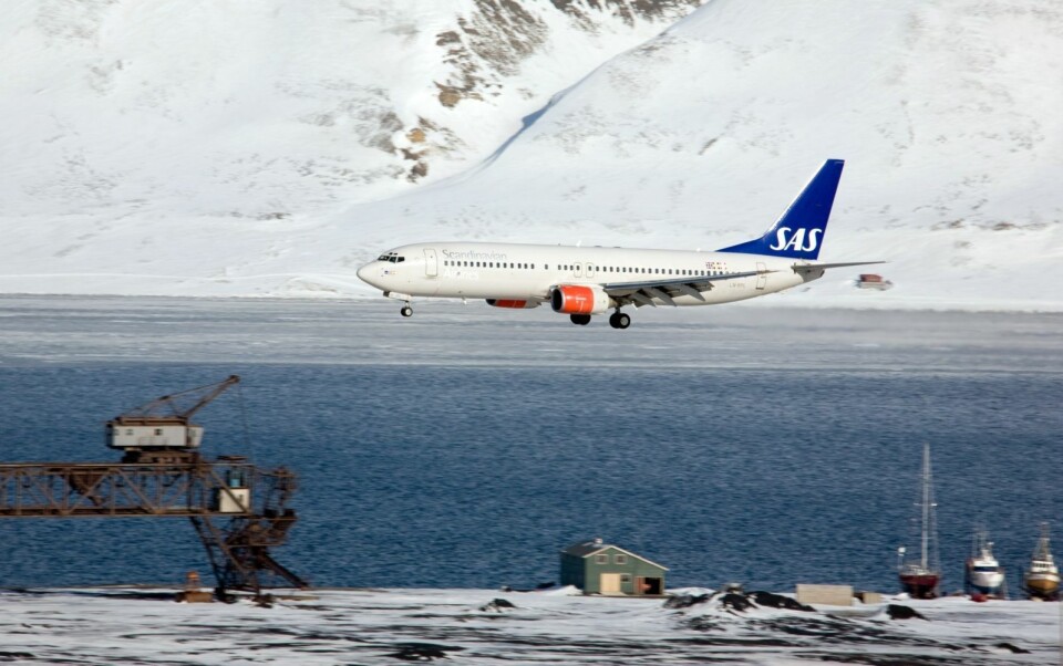 IKKE RIKTIG: SAS skal rette opp i feil informasjon om reisende til Svalbard.