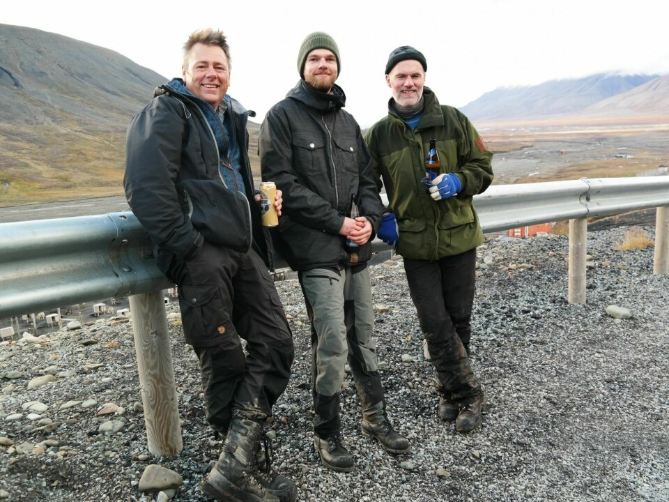 Prosjektgruppa (fra venstre): Thomas Thiis, Iver Frimannslund og Arne Aalberg. Bjørn Thorud ikke tilstede.