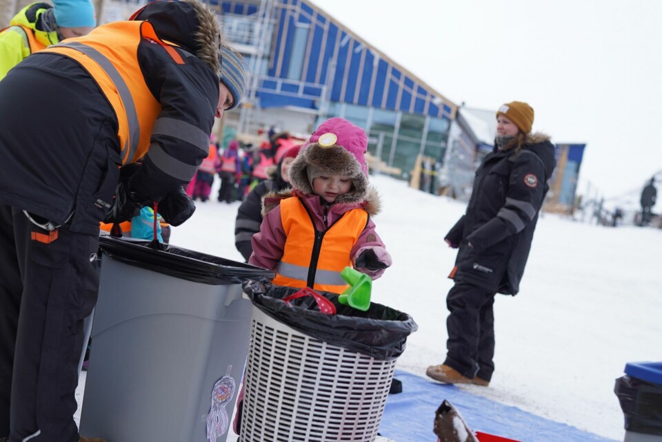 Småsvalbardianerne markerte barnehagedagen