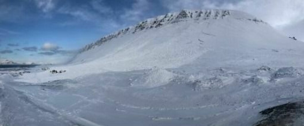 Et stort snøskred har gått like ved Barentsburg