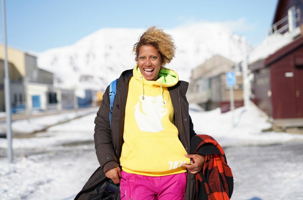 Fargerik: Norma Carpediem er halvt dominikansk og halvt belgisk. Nå er hun forelsket i Svalbard. Fargerik: Norma Carpediem er halvt dominikansk og halvt belgisk. Nå er hun forelsket i Svalbard.