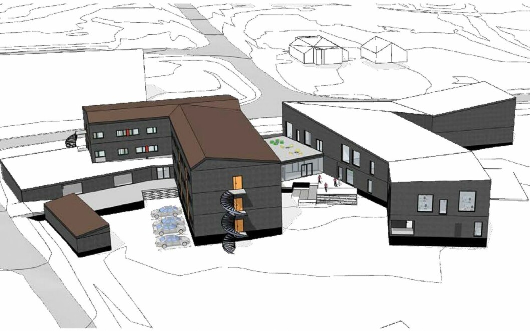 BERGVARM: Nye Svalbard Folkehøgskole skal etter planen stå ferdig til skolestart høsten 2022, med plass til 130 elever. Oppvarmingen kan komme fra dypt under bakken. BERGVARM: Nye Svalbard Folkehøgskole skal etter planen stå ferdig til skolestart høsten 2022, med plass til 130 elever. Oppvarmingen kan komme fra dypt under bakken.