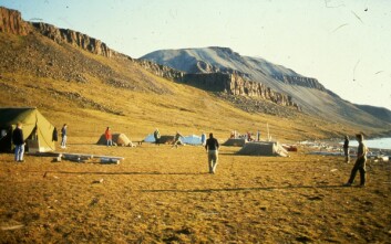 <strong class="nf-o-text--strong">I teltleir:</strong> Toppturer og leting etter fossiler var på programmet. <strong class="nf-o-text--strong">I teltleir:</strong> Toppturer og leting etter fossiler var på programmet.