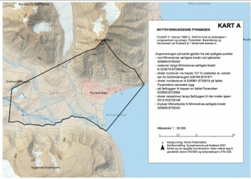Kartet omhandler Pyramiden, og er hentet fra forskrift om endring i forskrift for bruk av skytevåpen i Longyearbyen og omegn. Kartet omhandler Pyramiden, og er hentet fra forskrift om endring i forskrift for bruk av skytevåpen i Longyearbyen og omegn.
