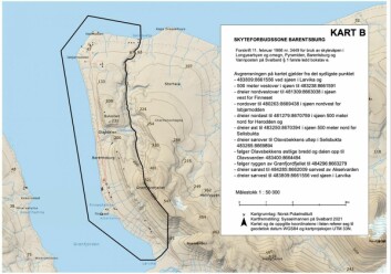 Kartet omhandler Barentsburg, og er hentet fra forskrift om endring i forskrift for bruk av skytevåpen i Longyearbyen og omegn. Kartet omhandler Barentsburg, og er hentet fra forskrift om endring i forskrift for bruk av skytevåpen i Longyearbyen og omegn.