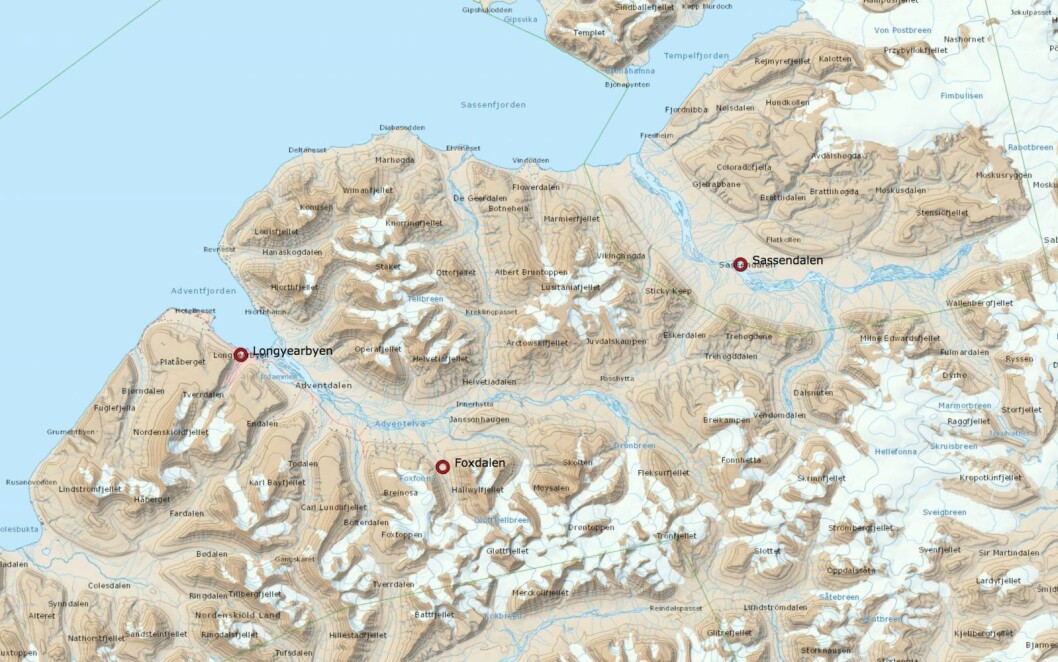 Isbjørnbinna er torsdag på vei i retning Sassendalen. Isbjørnbinna er torsdag på vei i retning Sassendalen.