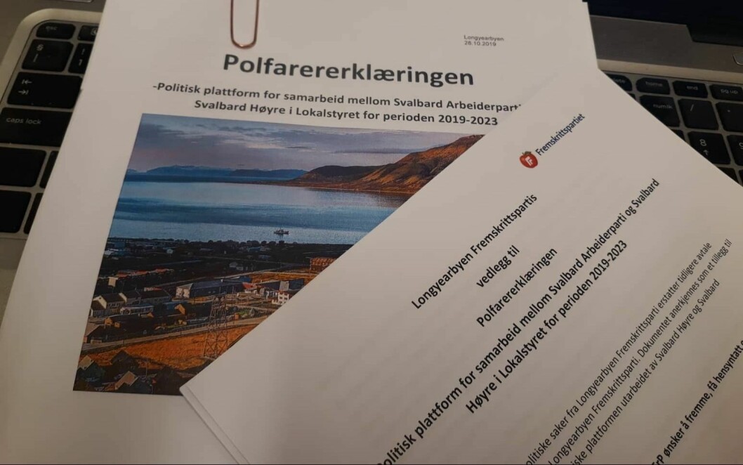 Polfarersamarbeidet ble til etter stor møtevirksomhet etter lokalstyrevalget i 2019. Polfarersamarbeidet ble til etter stor møtevirksomhet etter lokalstyrevalget i 2019.