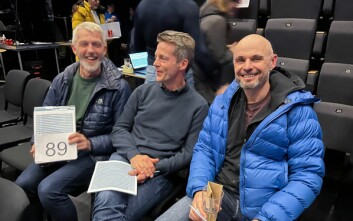 <strong class="nf-o-text--strong">Blide karer:</strong> F.v.Svein Egil Statvik, Hans Jørgen Bugge og Nils Lorentzen. <strong class="nf-o-text--strong">Blide karer:</strong> F.v.Svein Egil Statvik, Hans Jørgen Bugge og Nils Lorentzen.