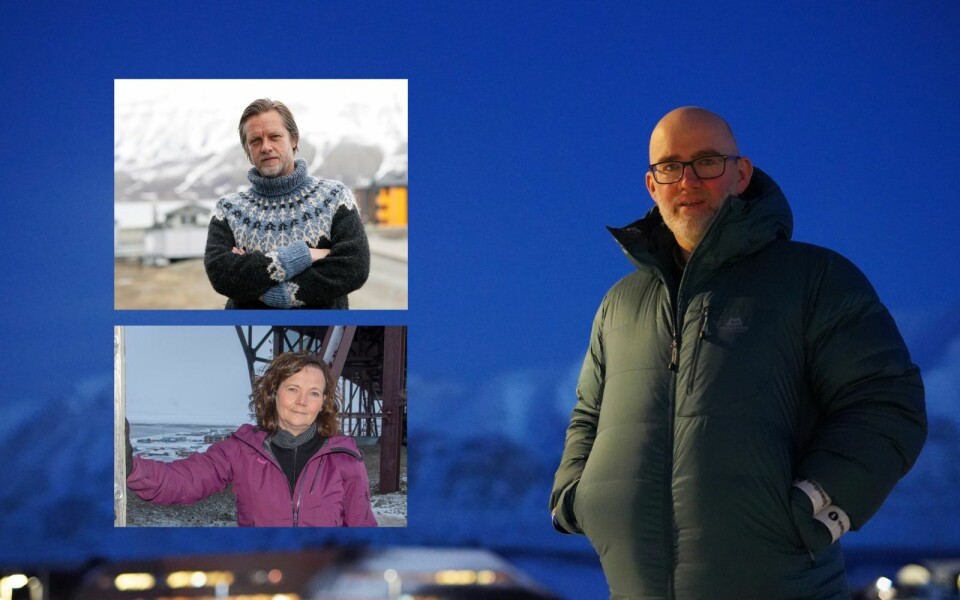 Start på nytt! De ber regjeringen starte på nytt. Daglig leder Ronny Brunvoll i Visit Svalbard, Frigg Jørgensen, administrerende direktør i AECO og daglig leder Terje Aunevik i Svalbard Næringsforening.