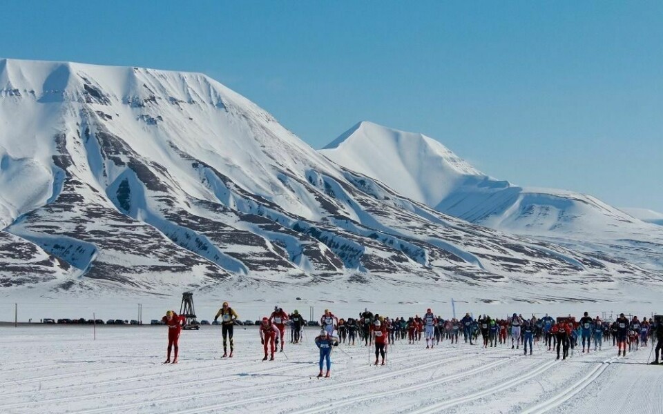 Det planlegges for Svalbard Skimaraton til våren. Bilde fra et tidligere arrangement.