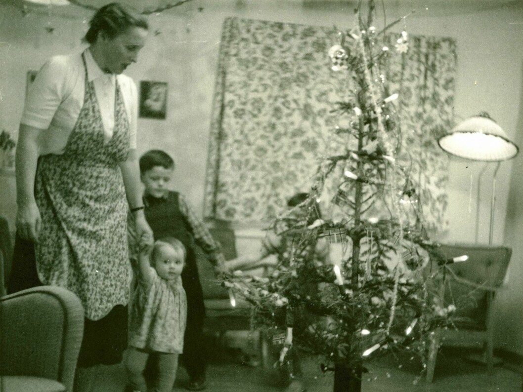Julaften på Gamle Telegrafen julen 1954.