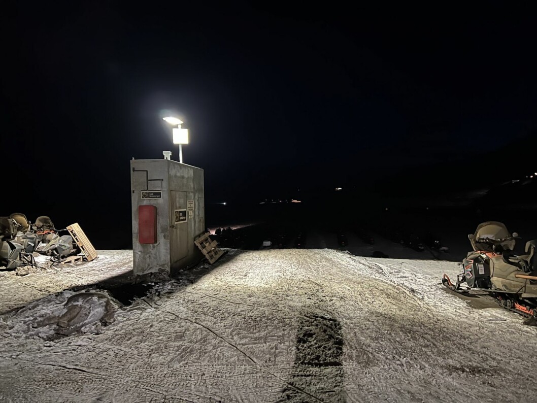 Ulykkesstedet: Det var her ved drivstoffpumpa ved SSU at ulykken skjedde. Ulykkesstedet: Det var her ved drivstoffpumpa ved SSU at ulykken skjedde.