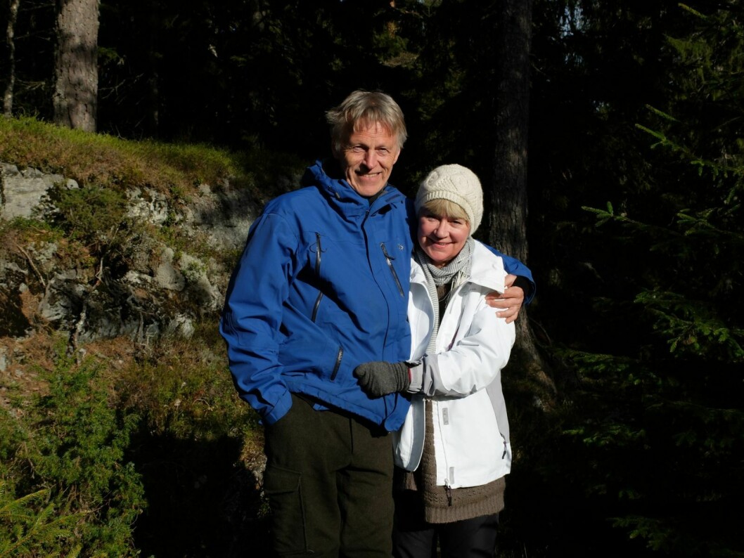 Stoppet: Svein Olav Blindheim og kona Marte Uggen ble stoppet i Tromsø på vei til Longyearbyen.