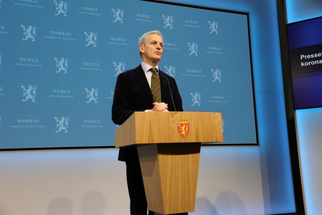 Fjerne tiltak: Statsminister Jonas Gahr Støre og helse- og omsorgsminister Ingvild Kjerkol holder pressekonferanse om koronasituasjonen. Fjerne tiltak: Statsminister Jonas Gahr Støre og helse- og omsorgsminister Ingvild Kjerkol holder pressekonferanse om koronasituasjonen.