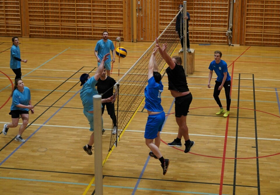 Volleyball: Kraftblokk av nordmennene.