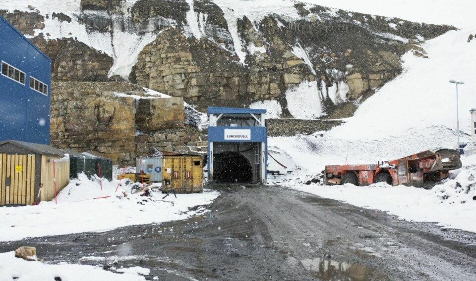Ulykken skjedde inne i Lunckefjell-gruva.