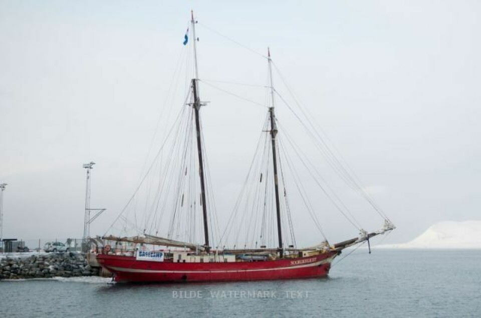 Noorderlicht at port of Longyearbyen.
