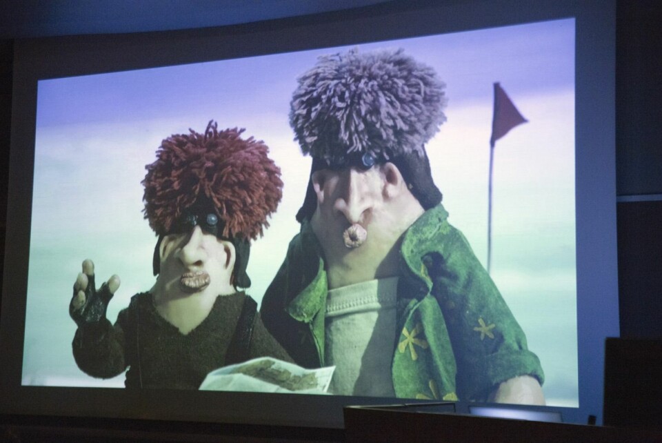 Sval (to the right) and Bard do things wrong, and by that they illustrate how things should be done right.