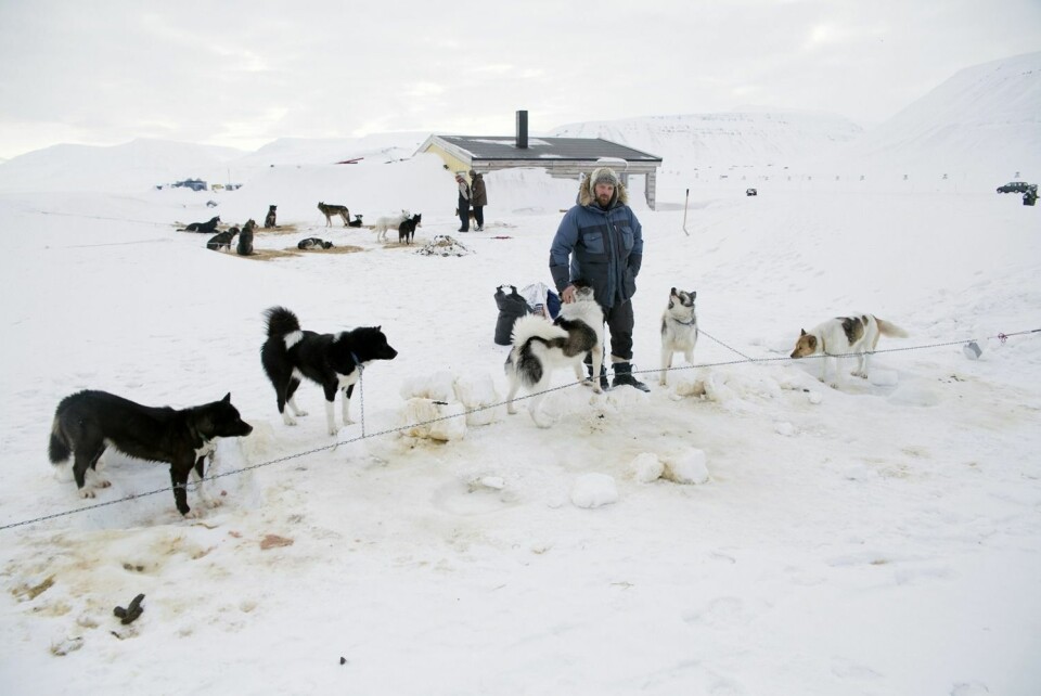 Gaute Hermansen og to andre spann fra Ny-Ålesund har oppholdt seg i Adventdalen for å unngå smitte. Det klarte de ikke. Hemansen må stå over løpet, og til sammen ble de tre spannene fra forskningsbosettingen til ett spann.