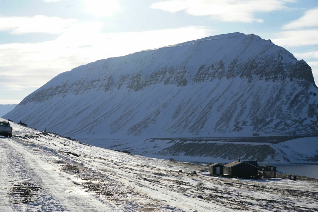 Redningsaksjon: Mannen gikk seg fast i fjellsiden i Fuglefjella i Bjørndalen.