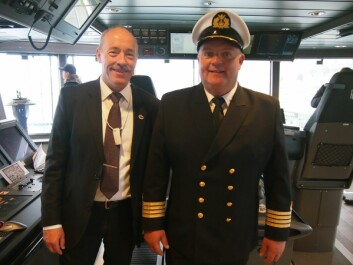 Direktør Ole Arve Misund og kaptein Karl Robert Grøttingen.