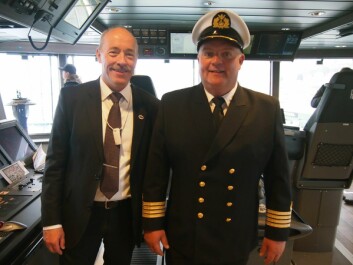 Direktør Ole Arve Misund og kaptein Karl Robert Grøttingen. Direktør Ole Arve Misund og kaptein Karl Robert Grøttingen.