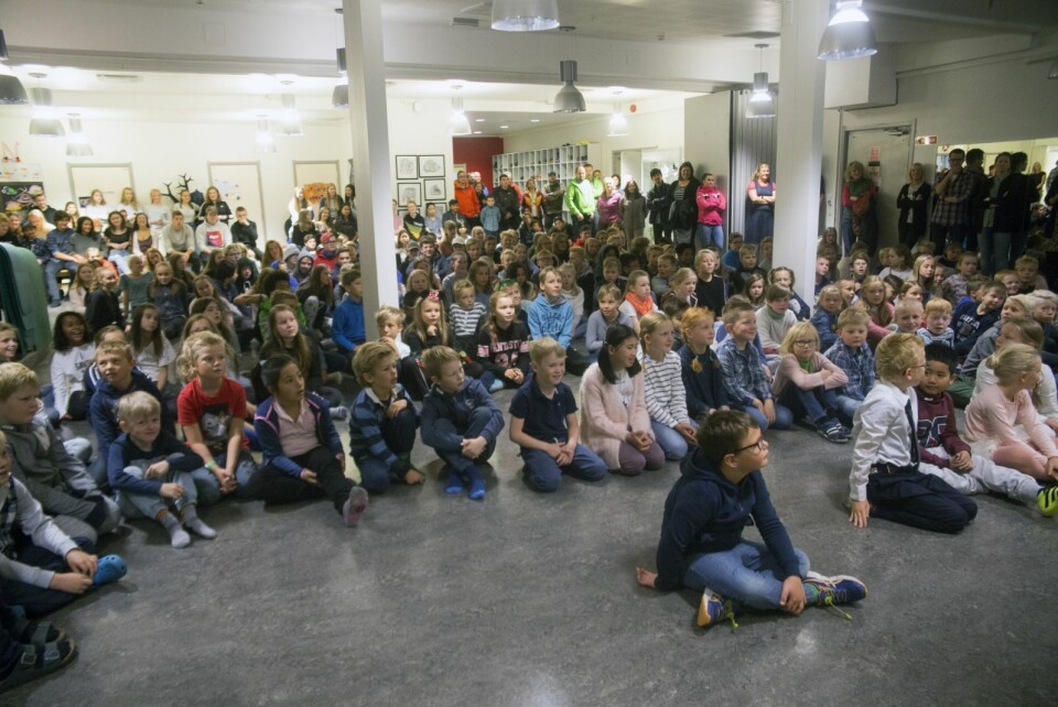 I alt 265 elever begynte på skolen i Longyearbyen i dag etter sommerferien.