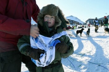 Emil Johnsen før starten på Trappers Trail i fjor. Nå er han blitt 8 år, og stiller opp igjen. Emil Johnsen før starten på Trappers Trail i fjor. Nå er han blitt 8 år, og stiller opp igjen.