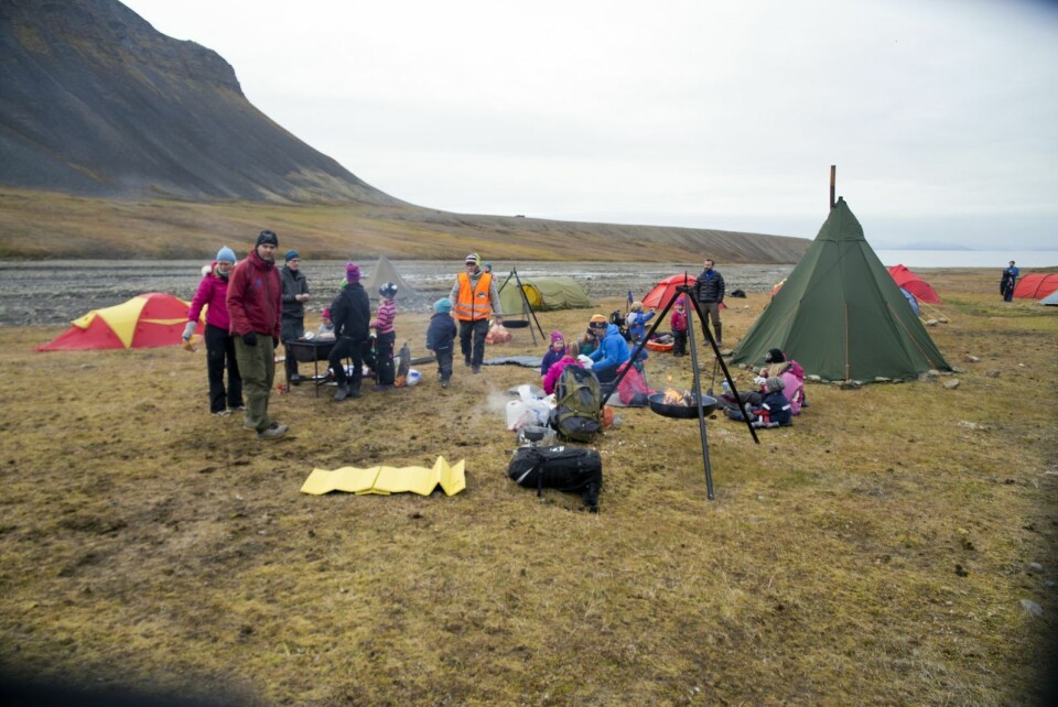 As the evening progressed, a total of 27 tents were set up on the campground.