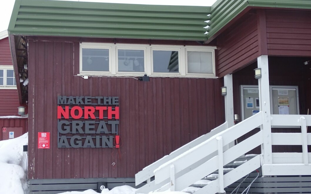 SKRIFTEN PÅ VEGGEN: Det gamle Galleri Svalbard der Nordtings prosjekt var godt synlig i fjor. SKRIFTEN PÅ VEGGEN: Det gamle Galleri Svalbard der Nordtings prosjekt var godt synlig i fjor.