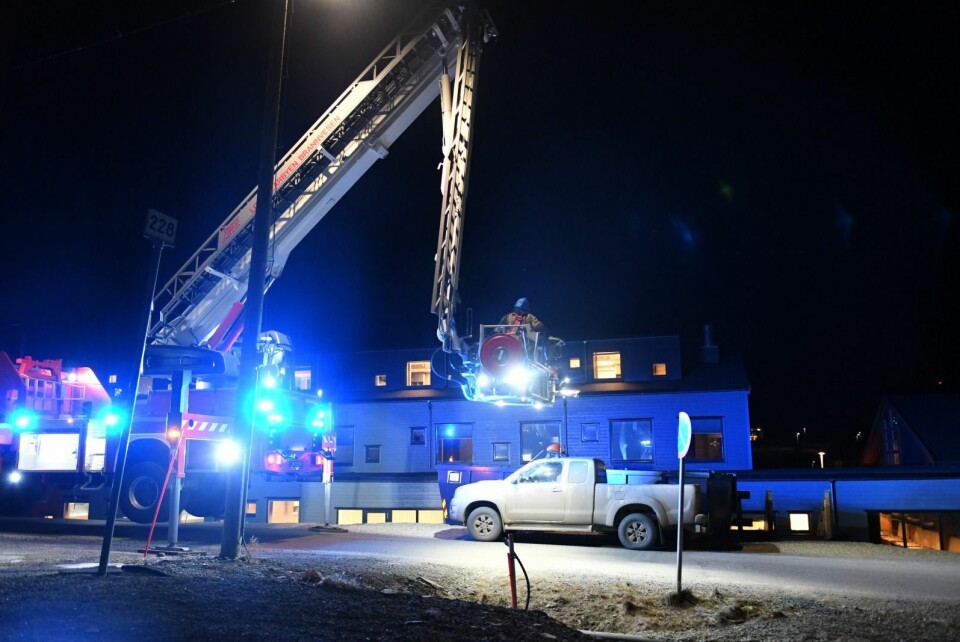 Det brøt ut pipebrann ved Svalbard Hotell i ettermiddag. Brannen ble raskt slukket.
