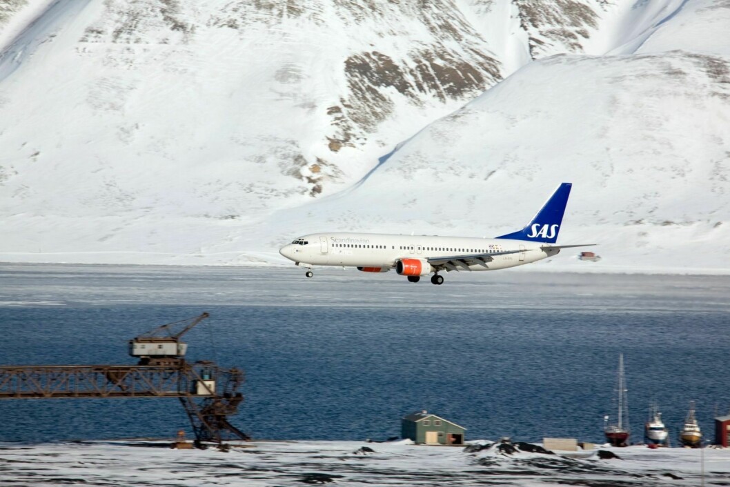 Et SAS-fly fra Oslo har forventet landing 11.10. Det skal returnere til Oslo klokken 11.45.