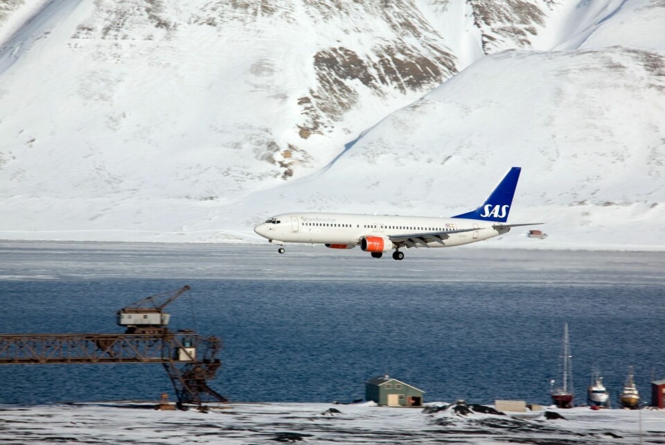 Et SAS-fly fra Oslo har forventet landing 11.10. Det skal returnere til Oslo klokken 11.45.
