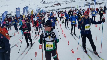 START: Det første startfeltet for dagen er klart, to minutter før startskuddet går. START: Det første startfeltet for dagen er klart, to minutter før startskuddet går.
