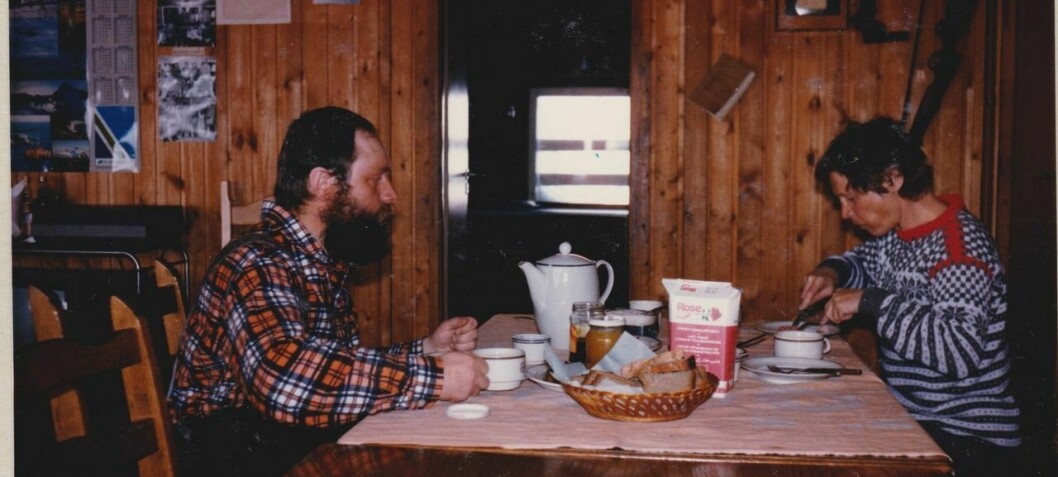 To venninner på skitur til Hornsund våren 1986